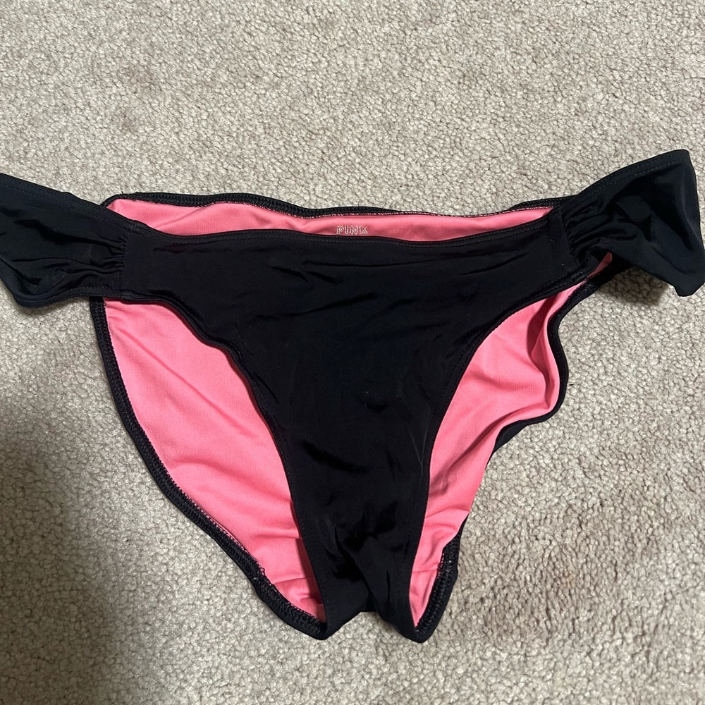 VS pink small black bikini bottom